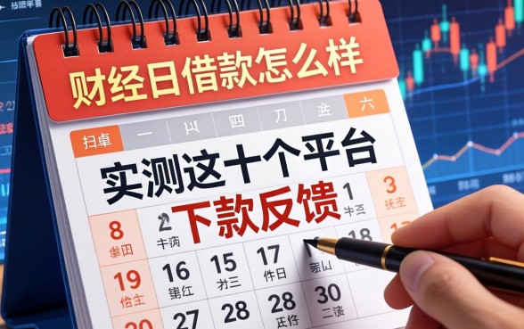 深度解析财经日历借款怎么样,实测这十个平台下款反馈