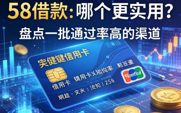 58借款和信用卡哪个更实用？盘点一批通过率高的渠道
