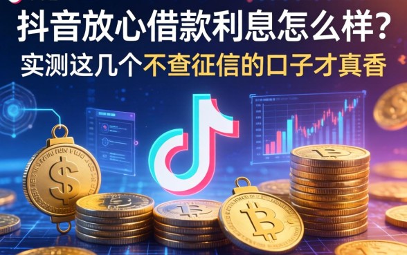 抖音放心借款利息怎么样?实测这几个不查征信的口子才真香