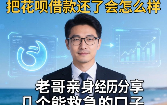 把花呗借款还了会怎么样，老哥亲身经历分享几个能救急的口子