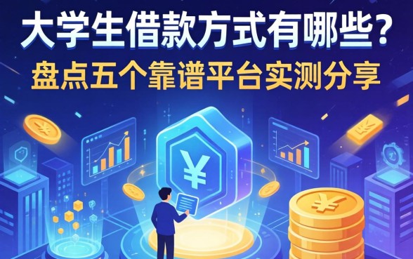 大学生借款方式有哪些？盘点五个靠谱平台实测分享