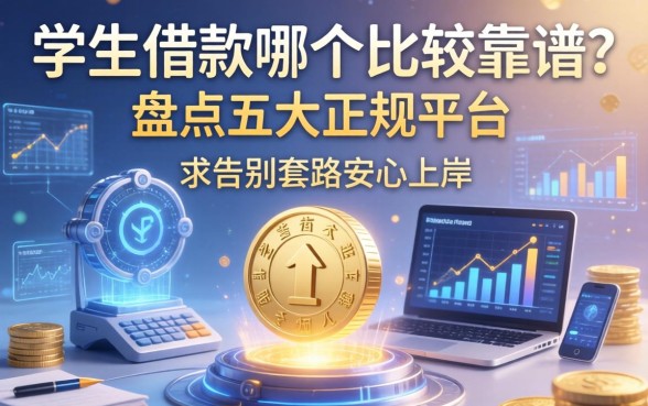 学生借款哪个比较靠谱？盘点五大正规平台，告别套路安心上岸