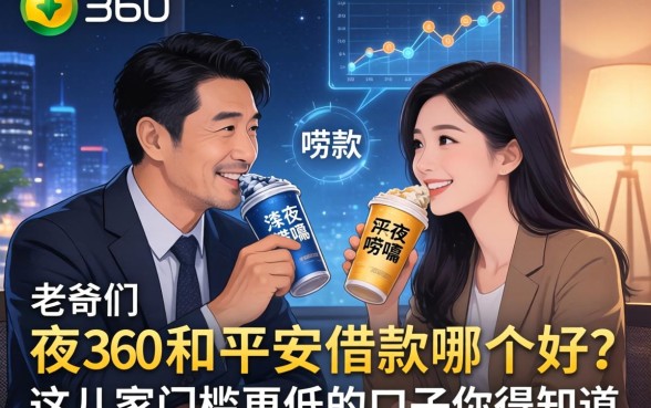 老哥们深夜唠嗑:360和平安借款哪个好?这几家门槛更低的口子你得知道
