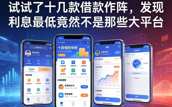 我试了十几款借款软件，发现利息最低的竟然不是那些大平台