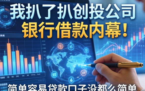 我扒了扒创投公司银行借款的内幕，发现简单容易贷款口子没那么简单