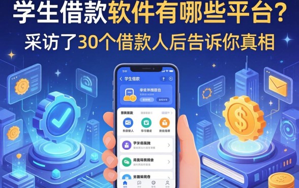 学生借款软件有哪些平台？我采访了30个借款人后告诉你真相