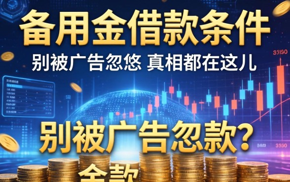备用金借款条件有哪些？别被广告忽悠，真相都在这儿