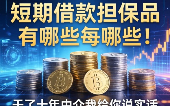 短期借款担保品有哪些？干了十年中介我给你说实话