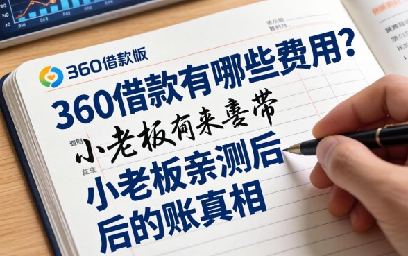 360借款有哪些费用？小老板亲测后的账本真相