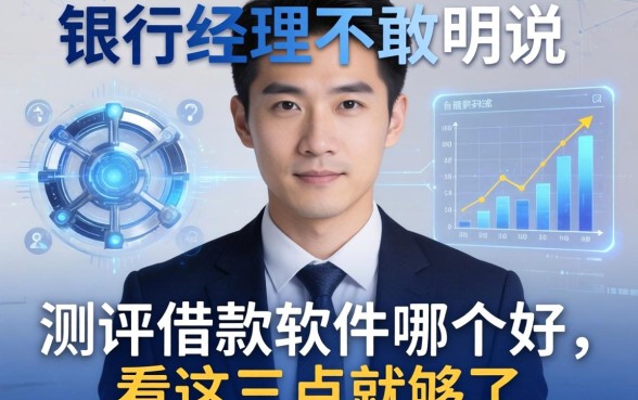 银行经理不敢明说：测评借款软件哪个好，看这三点就够了