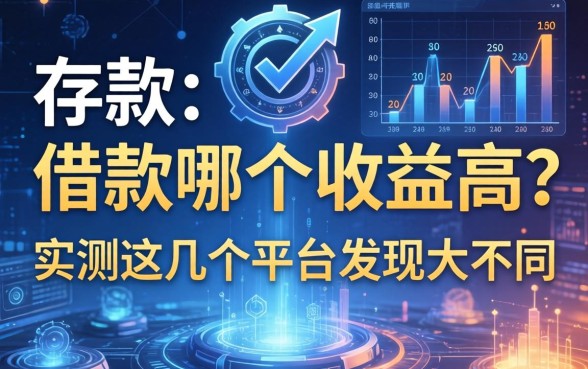 存款和借款哪个收益高？实测这几个平台发现大不同