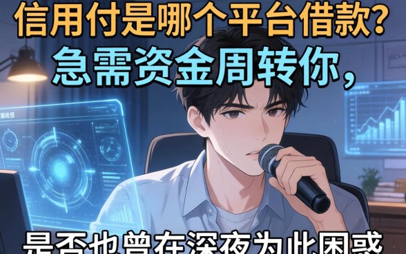 信用付是哪个平台的借款？急需资金周转的你，是否也曾在深夜为此困惑？