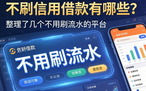 不刷信用借款有哪些？整理了几个不用刷流水的平台