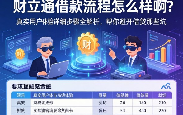 财立通借款流程怎么样啊?真实用户体验与详细步骤全解析,帮你避开借贷那些坑
