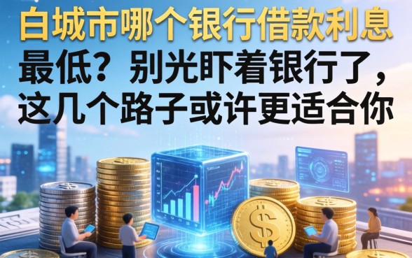 白城市哪个银行借款利息最低?别光盯着银行了,这几个路子或许更适合你