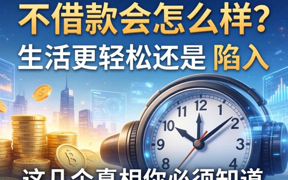 不借款会怎么样？是生活更轻松还是陷入困境？这几个真相你必须知道