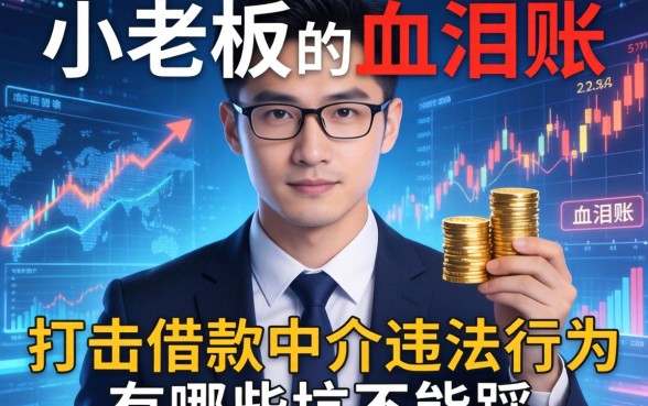 小老板的血泪账：打击借款中介违法行为有哪些坑不能踩