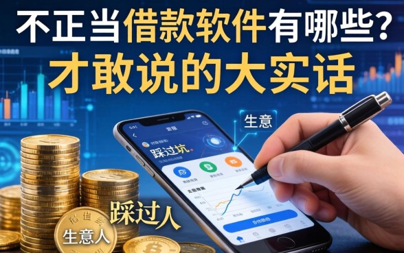 不正当借款软件有哪些？生意人踩过坑才敢说的大实话