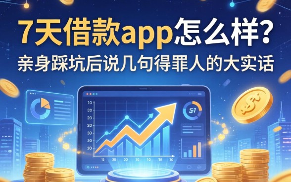 7天借款app怎么样？亲身踩坑后说几句得罪人的大实话