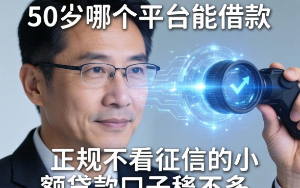我观察了50岁哪个平台能借款，发现正规不看征信的小额贷款口子并不多