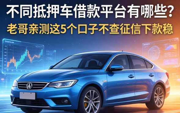 大同抵押车借款平台有哪些？老哥亲测这5个口子不查征信下款稳