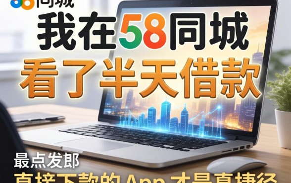 我在58同城上看了半天借款，最后发现直接下款的app才是真捷径