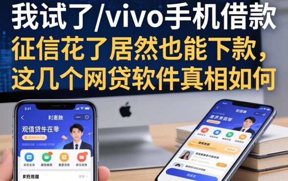 我试了vivo手机借款，征信花了居然也能下款，这几个网贷软件真相如何