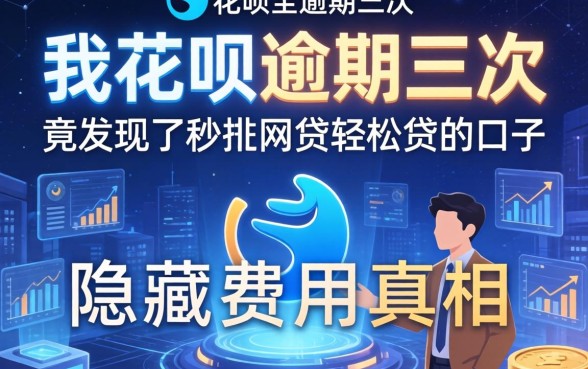 我花呗逾期三次，竟发现了秒批网贷轻松贷的口子和隐藏费用真相