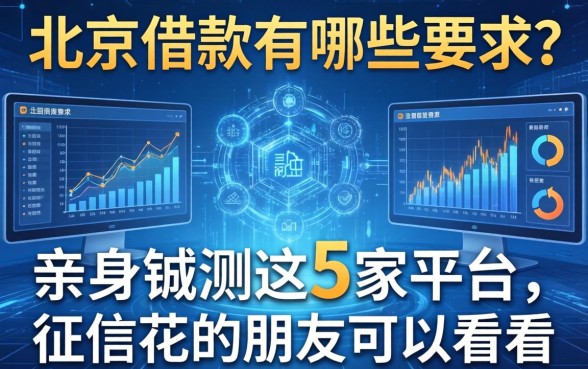 在北京借款有哪些要求？亲身实测这5家平台，征信花的朋友可以看看