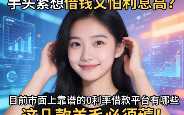 手头紧想借钱又怕利息高?目前市面上靠谱的0利率借款平台有哪些?这几款羊毛必须薅!