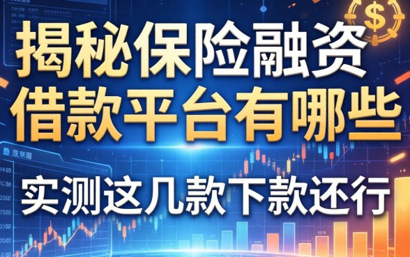 揭秘保险融资借款平台有哪些，实测这几款下款还行