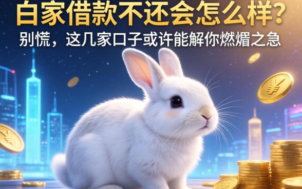 白兔借款不还会怎么样?别慌,这几家口子或许能解你燃眉之急