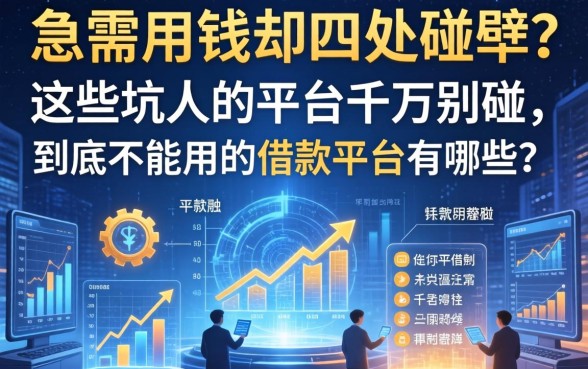 急需用钱却四处碰壁？这些坑人的平台千万别碰，到底不能用的借款平台有哪些？