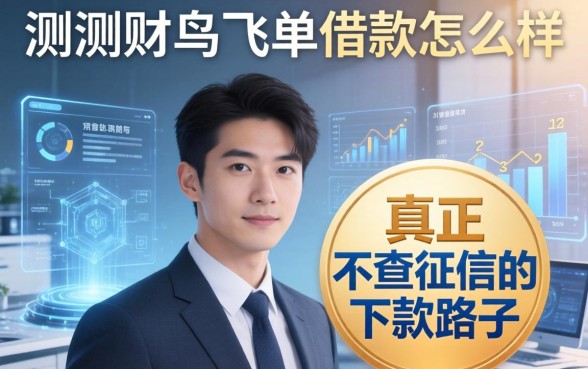 实测财鸟飞单借款怎么样，分享几个真正不查征信的下款路子