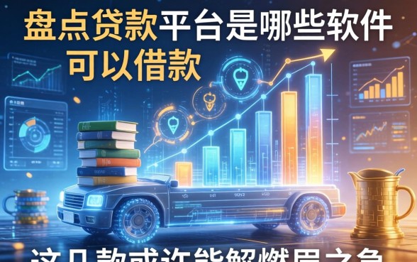 盘点贷款平台是哪些软件可以借款,这几款或许能解燃眉之急