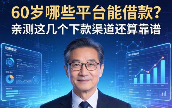 60岁哪些平台能借款？亲测这几个下款渠道还算靠谱