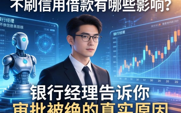 不刷信用借款有哪些影响？银行经理告诉你审批被拒的真实原因