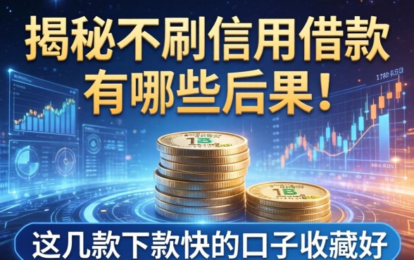 揭秘不刷信用借款有哪些后果,这几款下款快的口子收藏好
