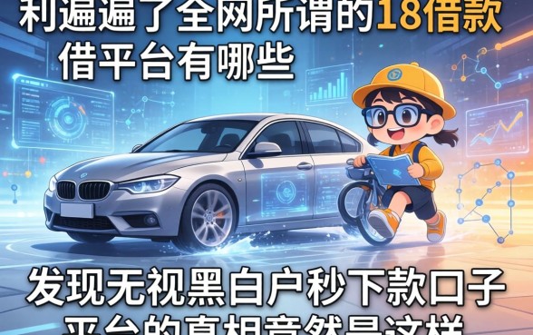 我翻遍了全网所谓的18借款平台有哪些,发现无视黑白户秒下款口子平台的真相竟然是这样