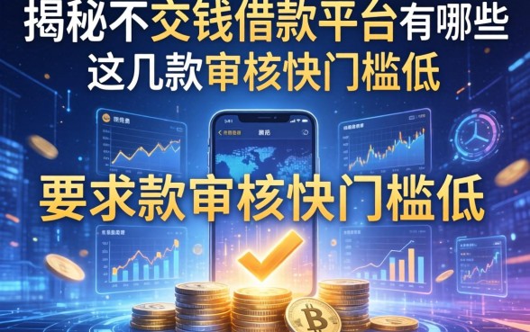 揭秘不交钱借款平台有哪些软件,这几款审核快门槛低