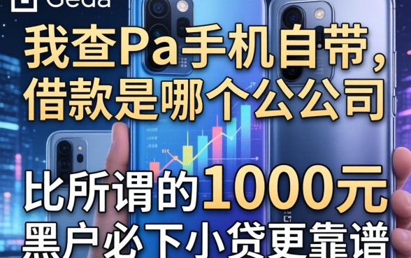 我查了一加手机自带的借款是哪个公司的，结果发现比所谓的1000元黑户必下小贷更靠谱