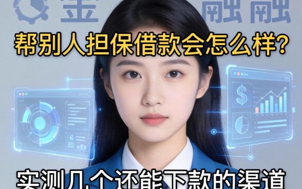 帮别人担保借款会怎么样？实测几个还能下款的渠道