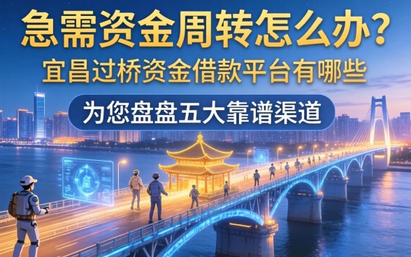 急需资金周转怎么办？宜昌过桥资金借款平台有哪些？为您盘点五大靠谱渠道