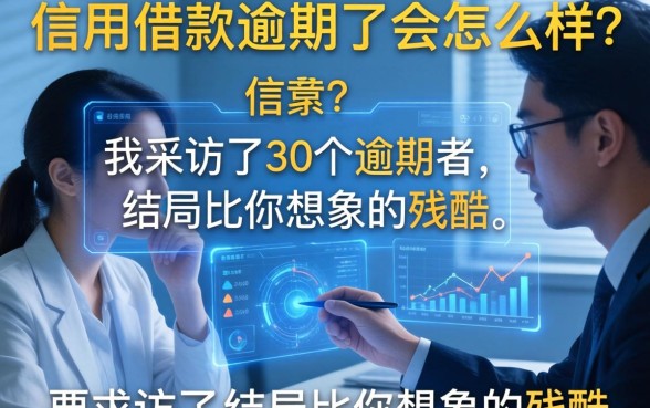 信用借款逾期了会怎么样？我采访了30个逾期者，结局比你想象的残酷