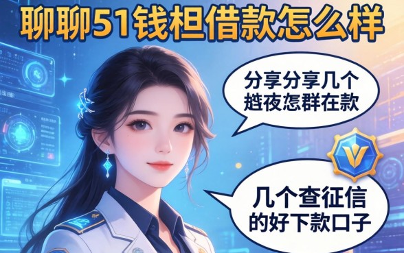 聊聊51钱柜借款怎么样,分享几个不查征信的好下款口子