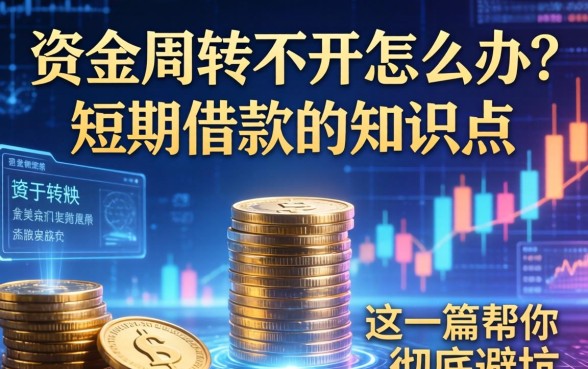 资金周转不开怎么办?短期借款的知识点有哪些?这一篇帮你彻底避坑