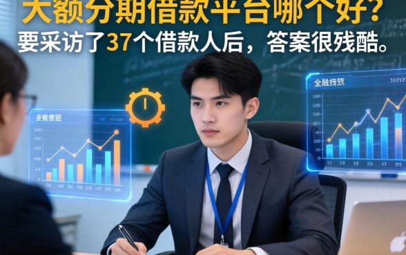 大额分期借款平台哪个好？我采访了37个借款人后，答案很残酷