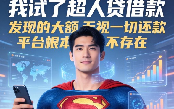 我试了超人贷借款，发现大额无视一切还款的平台根本不存在