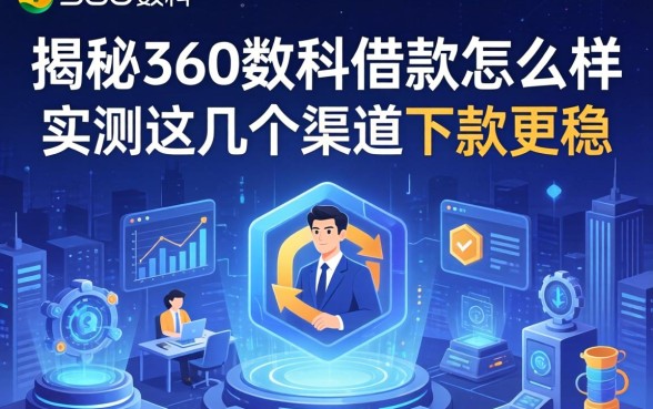 揭秘360数科借款怎么样,实测这几个渠道下款更稳