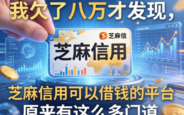 我欠了八万才发现,芝麻信用可以借钱的平台原来有这么多门道